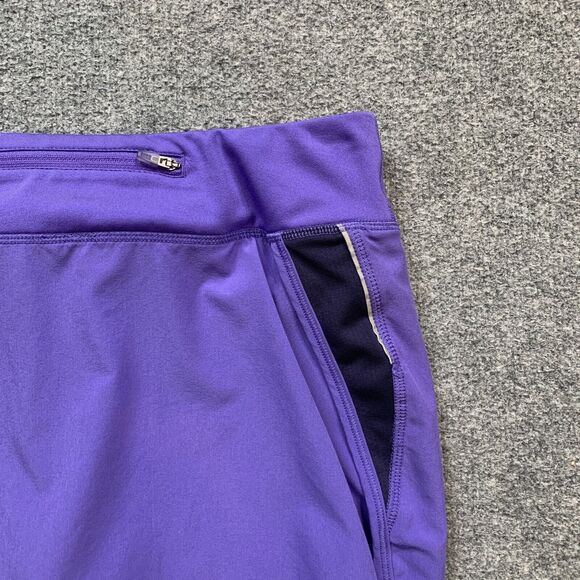 Lucy Skort Women XS Extra Small Purple Navy Reflective Curved Hem Stretch Panel - Picture 9 of 11